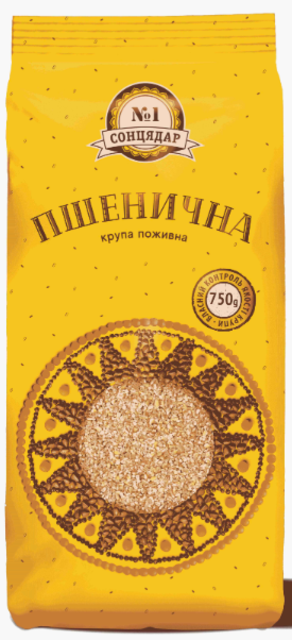 Крупа пшенична Полтавська №3 ТМ Сонцядар, ДСТУ 7699:2015, 750г